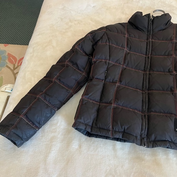 Kenneth Cole Reaction Black Down Puffer Coat Jacket sz Small - Picture 2 of 7